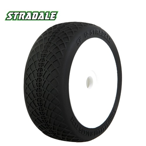 SP 12S STRADALE - 1/8 Buggy Tires w/Inserts (4pcs)  S2-MEGA SOFT