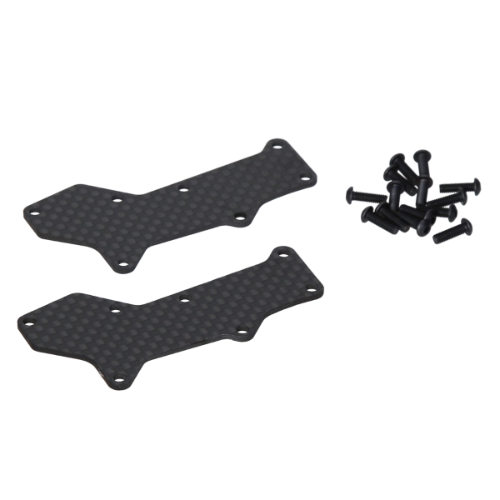 HB RACING Woven Graphite Arm Covers (Front/D8 Evo) HB204842