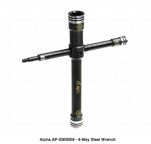 [AP-X000009] Alpha 4-Way Wrench Steel (3MM에 육각렌치 10mm, 8mm, 5.5mm에 복스렌치)