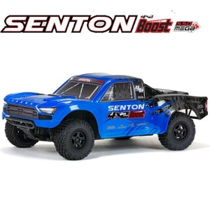 ARRMA 1/10 SENTON 4X2 BOOST MEGA 550 Brushed Monster Truck RTR, BLUE   ARA4103V4T2