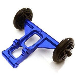 [#C28674BLUE] Billet Machined Wheelie Bar Set for Arrma 1/8 Kraton 6S BLX (Blue)
