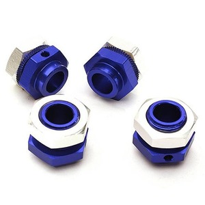 [#C28667BLUE] Billet Machined 17mm Wheel Adapters for Arrma Kraton 6S BLX Brushless Truggy (Blue)